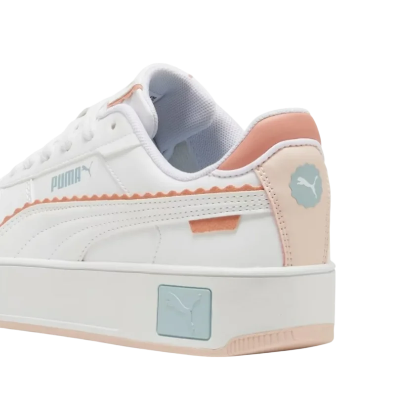 Puma Carina Street Off Side Jr Beyaz Çocuk Günlük Ayakkabı - 6