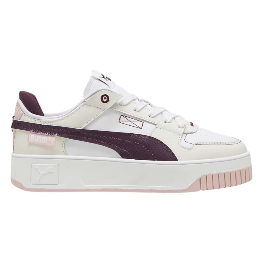 Puma Carina Street VTG Beyaz-Gri Kadın Günlük Ayakkabı - 1