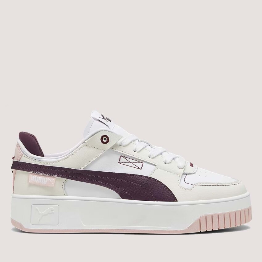 Puma Carina Street VTG Beyaz-Gri Kadın Günlük Ayakkabı - 2