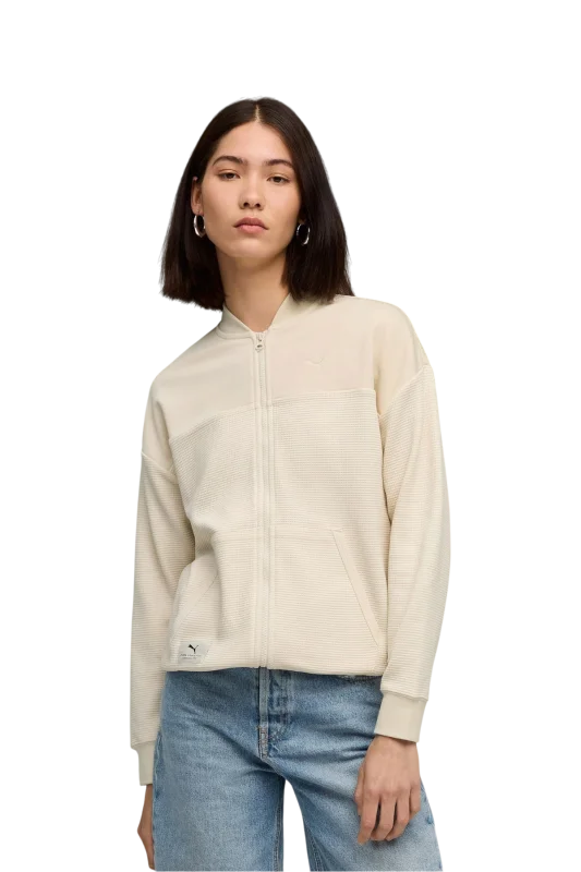 Puma Class Full-Zip Jacket Bej Kadın Eşofman Üstü - 1