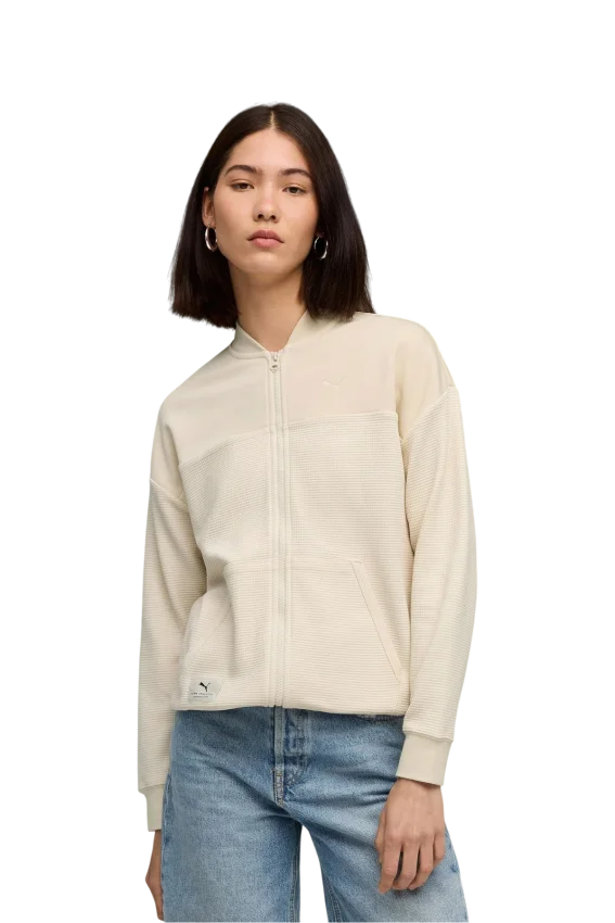 Puma Class Full-Zip Jacket Bej Kadın Eşofman Üstü - 1