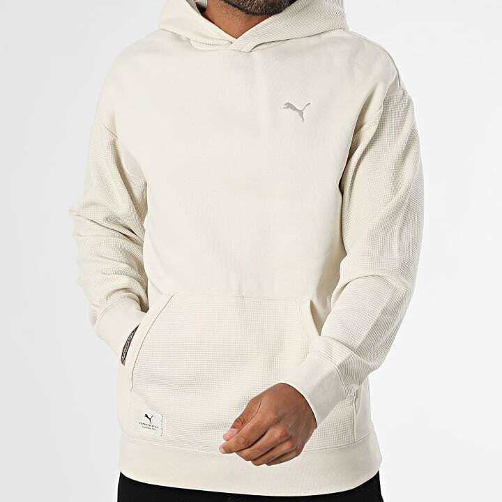 Puma Class Pinnacle Hoodie Bej Erkek Sweatshirt - 2