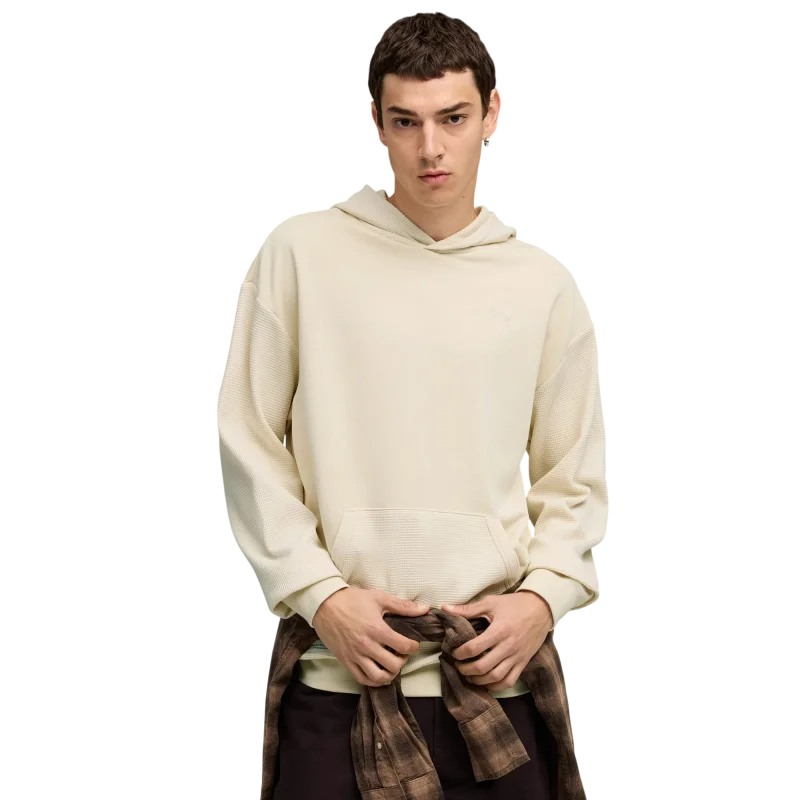 Puma Class Pinnacle Hoodie Bej Erkek Sweatshirt 