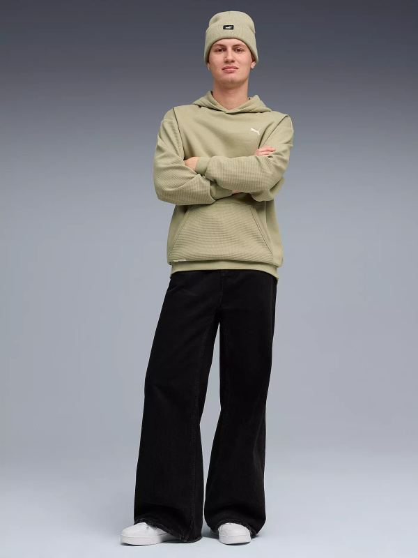 Puma Class Pinnacle Hoodie Haki Erkek Sweatshirt - 3