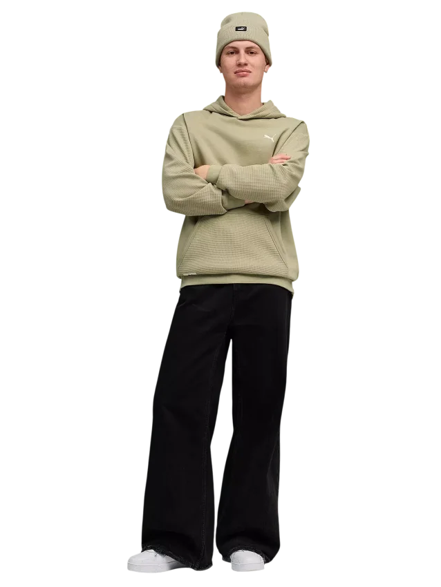 Puma Class Pinnacle Hoodie Haki Erkek Sweatshirt - 3