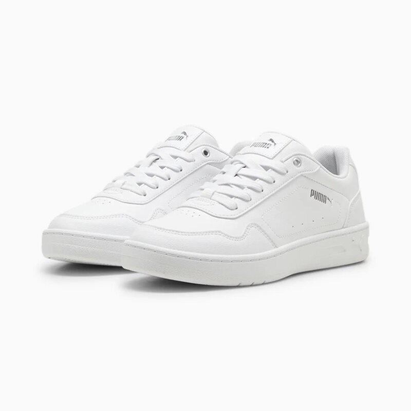 Puma Court Classy Beyaz-Gümüş Kadın Günlük Ayakkabı - 3