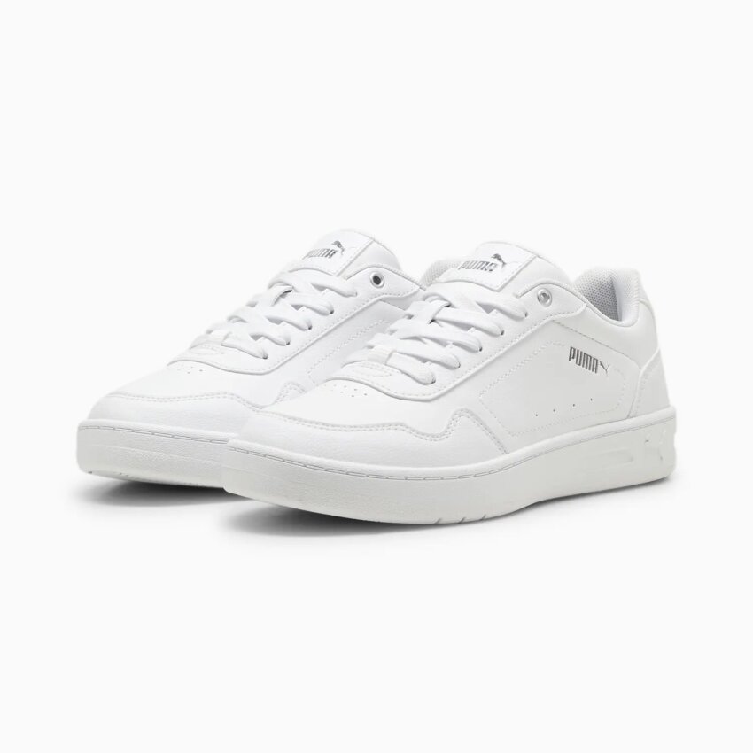 Puma Court Classy Beyaz-Gümüş Kadın Günlük Ayakkabı - 3