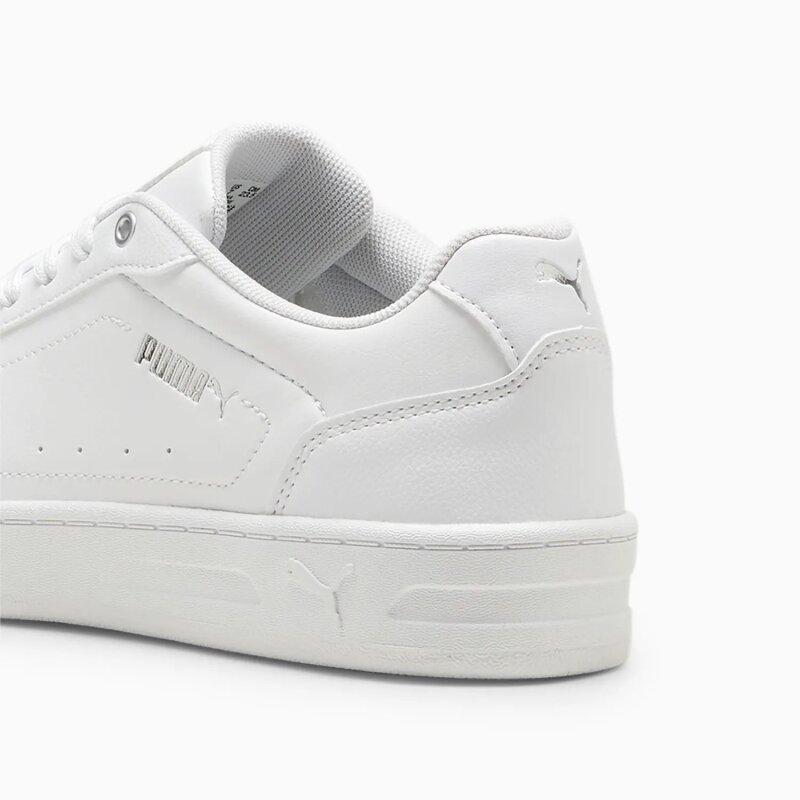 Puma Court Classy Beyaz-Gümüş Kadın Günlük Ayakkabı - 4