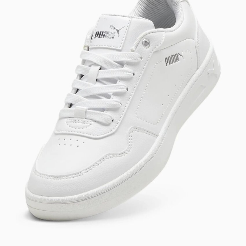 Puma Court Classy Beyaz-Gümüş Kadın Günlük Ayakkabı - 6