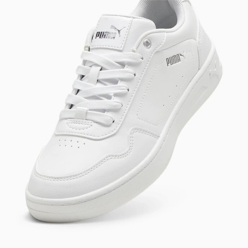 Puma Court Classy Beyaz-Gümüş Kadın Günlük Ayakkabı - 6