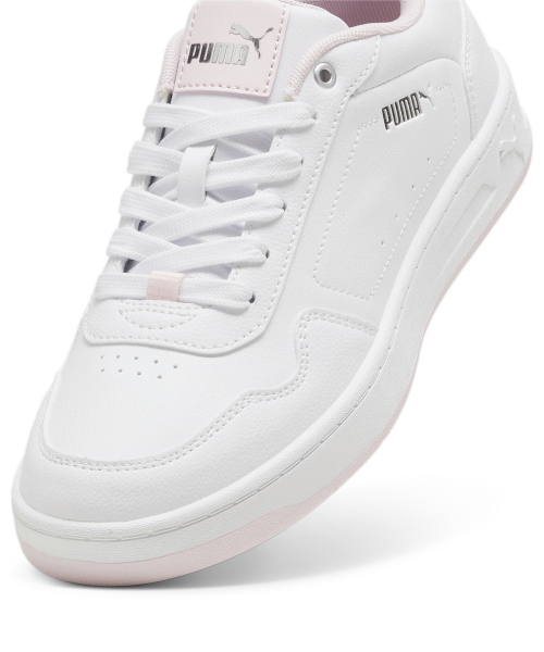 Puma Court Classy Beyaz-Pembe Kadın Günlük Ayakkabı - 4