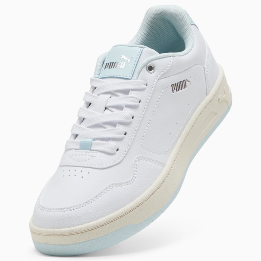 Puma Court Classy Beyaz-Yeşil Kadın Günlük Ayakkabı - 5