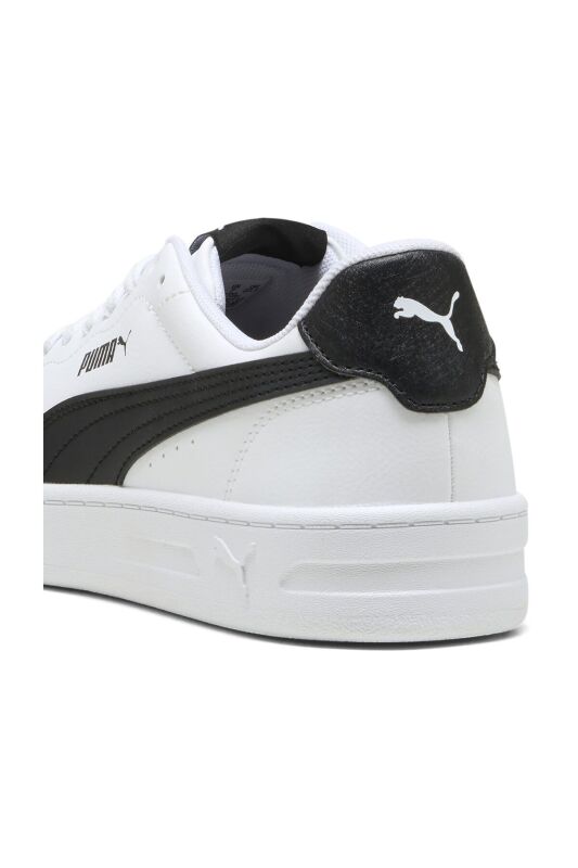Puma Court Lally Beyaz-Siyah Kadın Sneaker Ayakkabı - 4