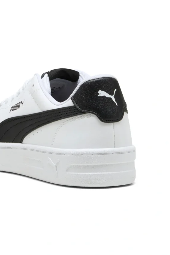 Puma Court Lally Beyaz-Siyah Kadın Sneaker Ayakkabı - 5