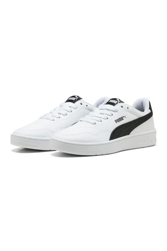 Puma Court Lally Beyaz-Siyah Kadın Sneaker Ayakkabı - 4