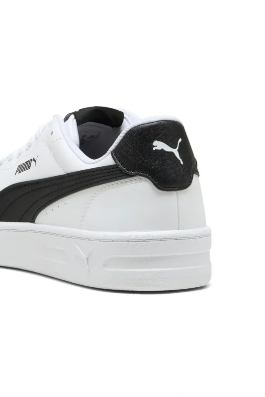 Puma Court Lally Beyaz-Siyah Kadın Sneaker Ayakkabı - 5