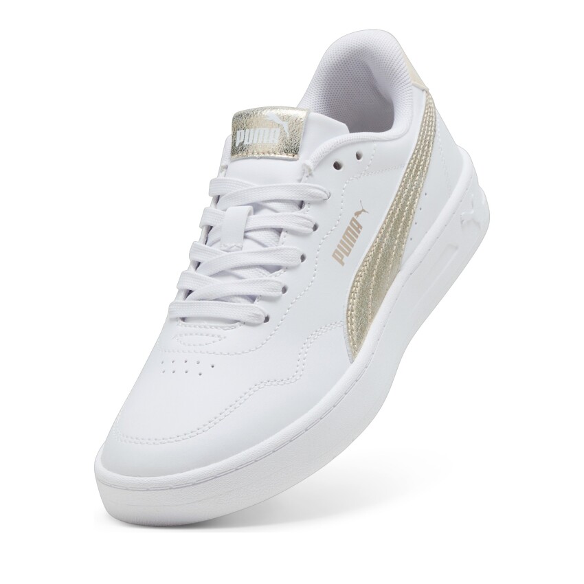 Puma Court Lally Metallic Whisper Beyaz Kadın Sneaker Ayakkabı - 4