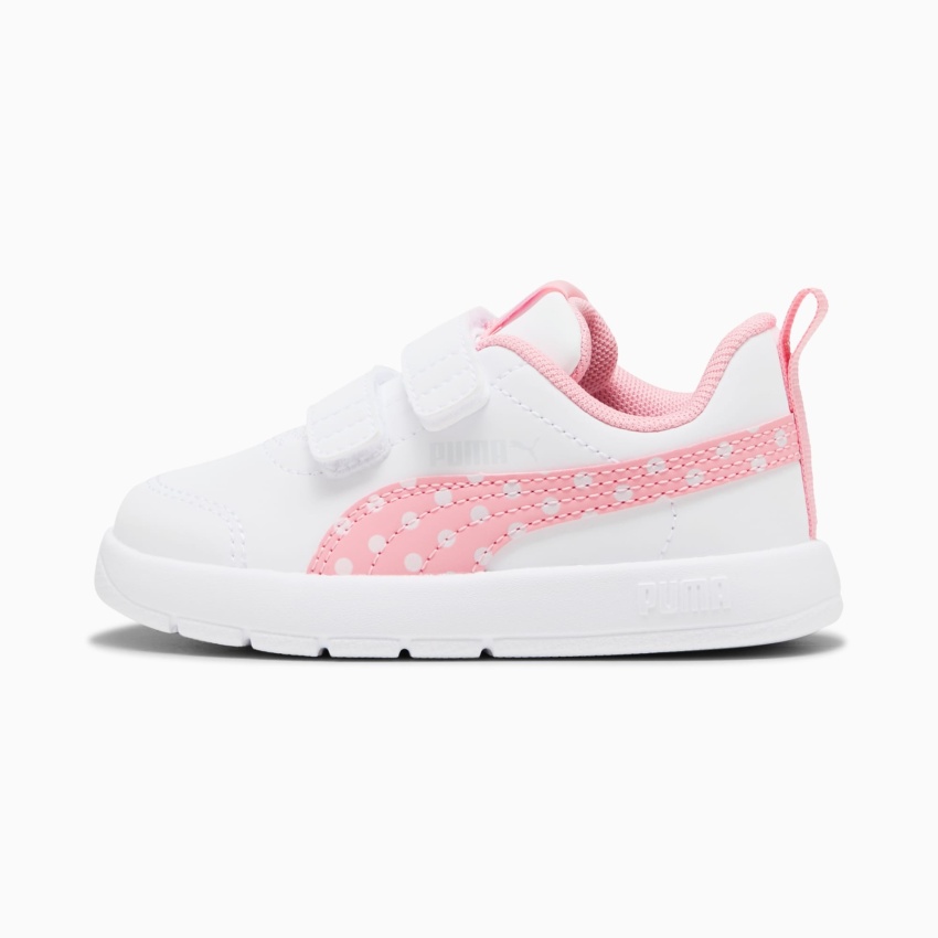 Puma Courtflex V3 Dotty Beyaz-Pembe Çocuk Günlük Ayakkabı - 2