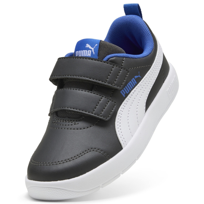 Puma Courtflex V3 Gri Çocuk Günlük Ayakkabı - 6