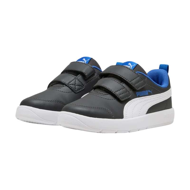 Puma Courtflex V3 Gri Çocuk Günlük Ayakkabı - 3