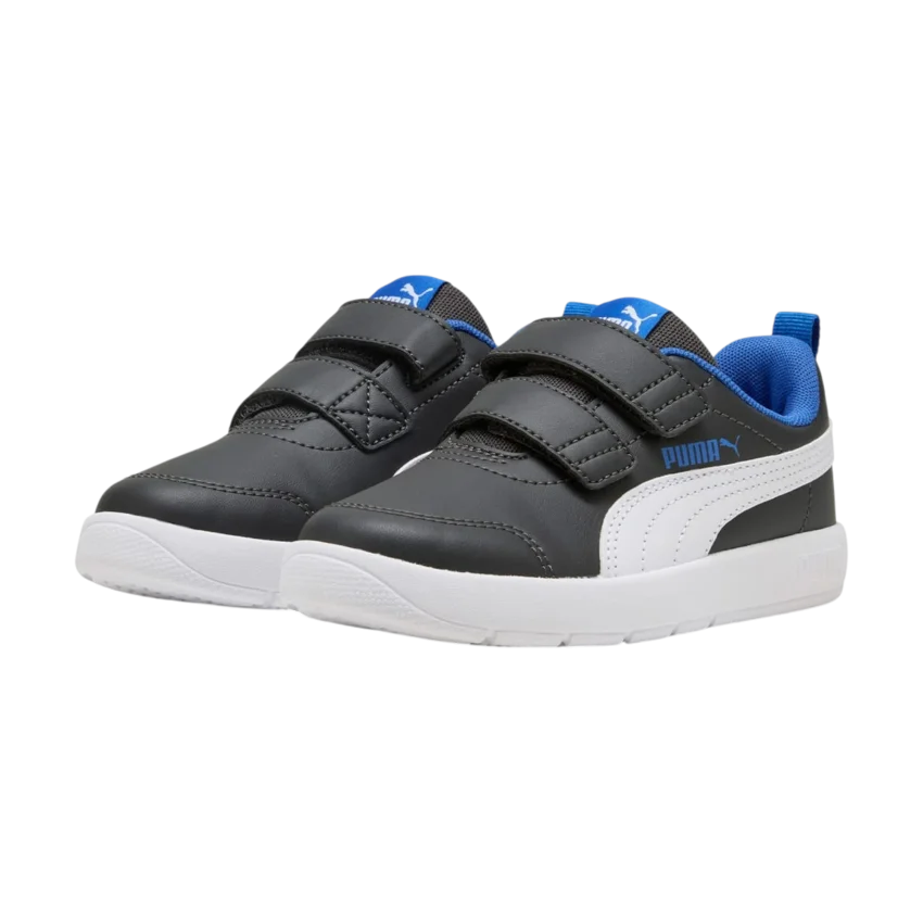 Puma Courtflex V3 Gri Çocuk Günlük Ayakkabı - 3