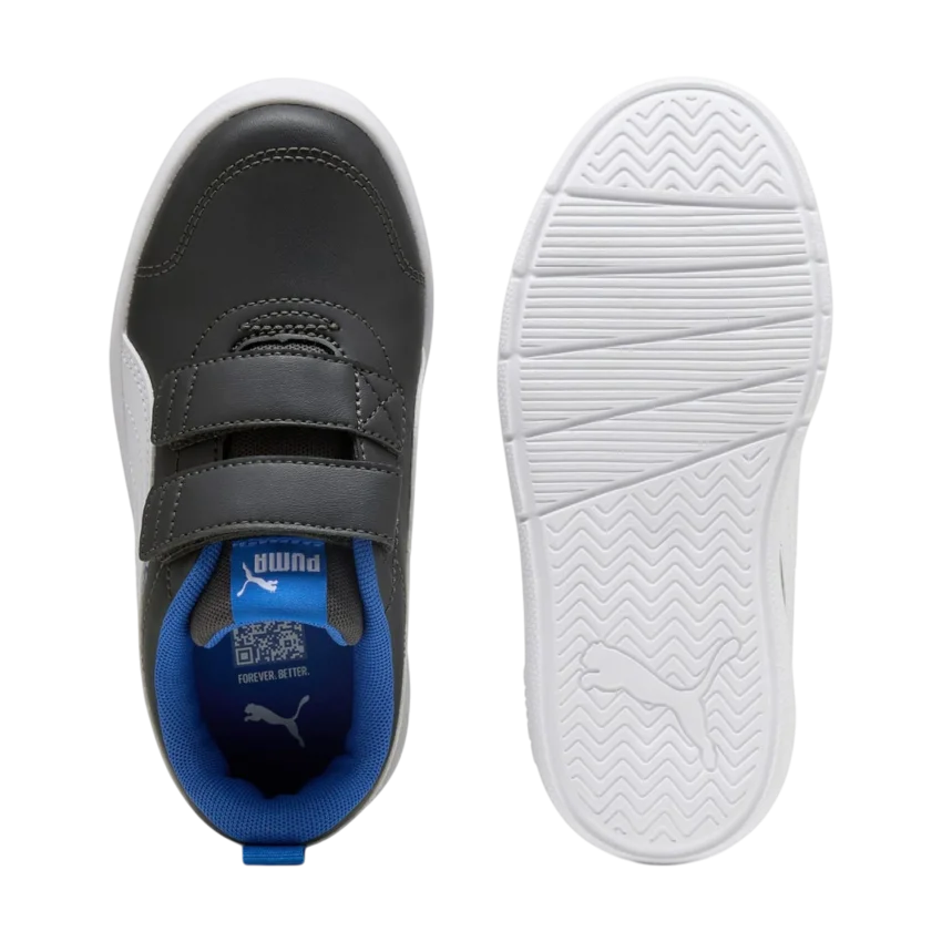 Puma Courtflex V3 Gri Çocuk Günlük Ayakkabı - 4