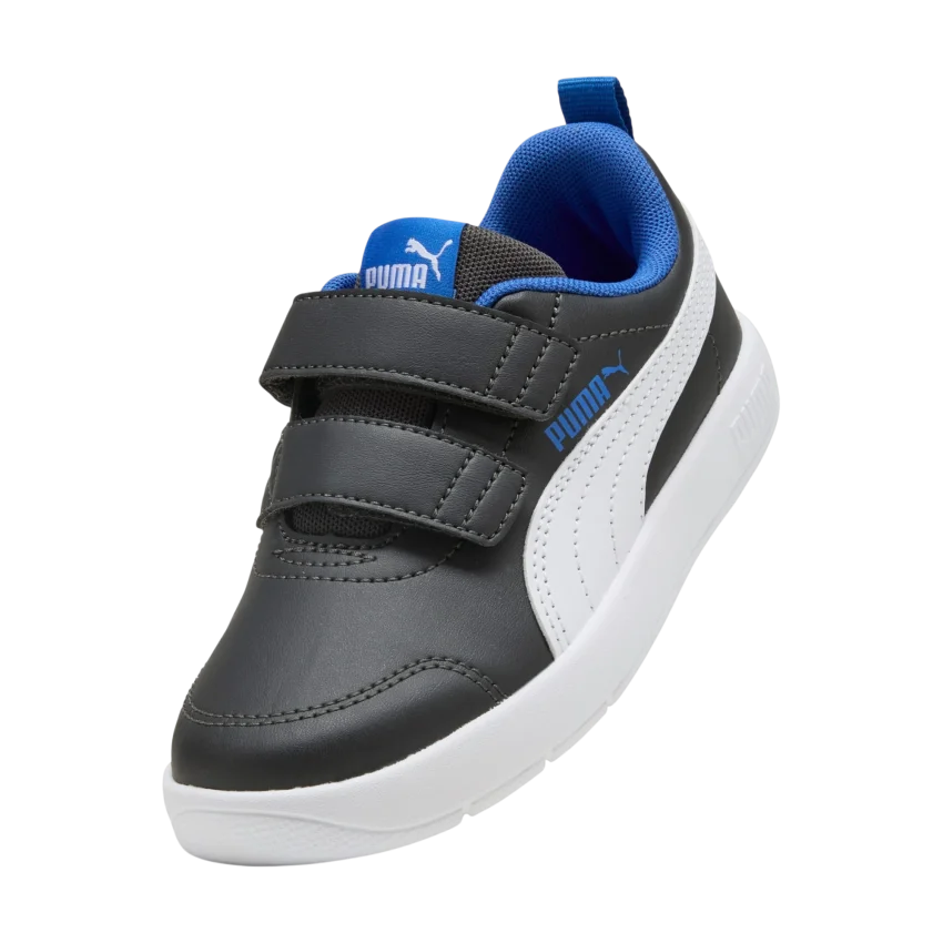 Puma Courtflex V3 Gri Çocuk Günlük Ayakkabı - 5