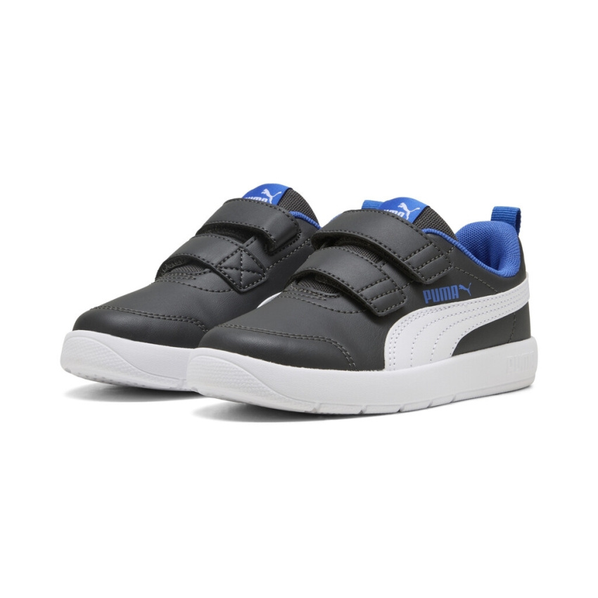 Puma Courtflex V3 Gri Çocuk Günlük Ayakkabı - 3