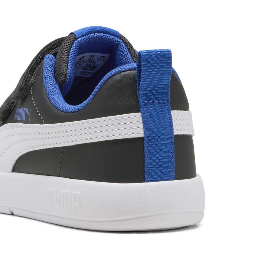 Puma Courtflex V3 Gri Çocuk Günlük Ayakkabı - 5