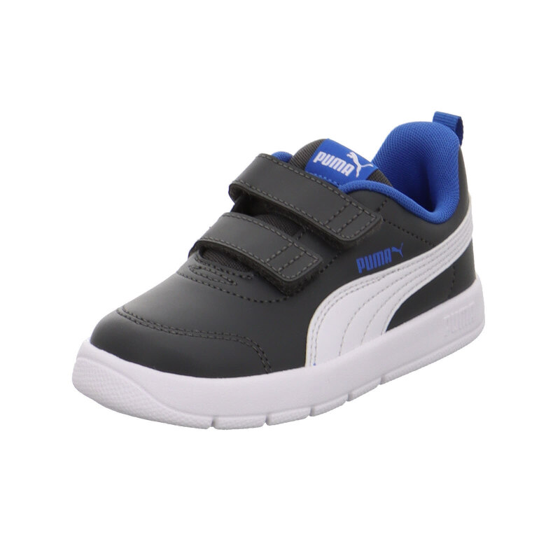 Puma Courtflex V3 Gri Çocuk Günlük Ayakkabı - 4