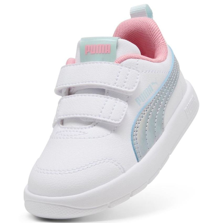 Puma Courtflex V3 SpaceBelle Beyaz Çocuk Günlük Ayakkabı - 4