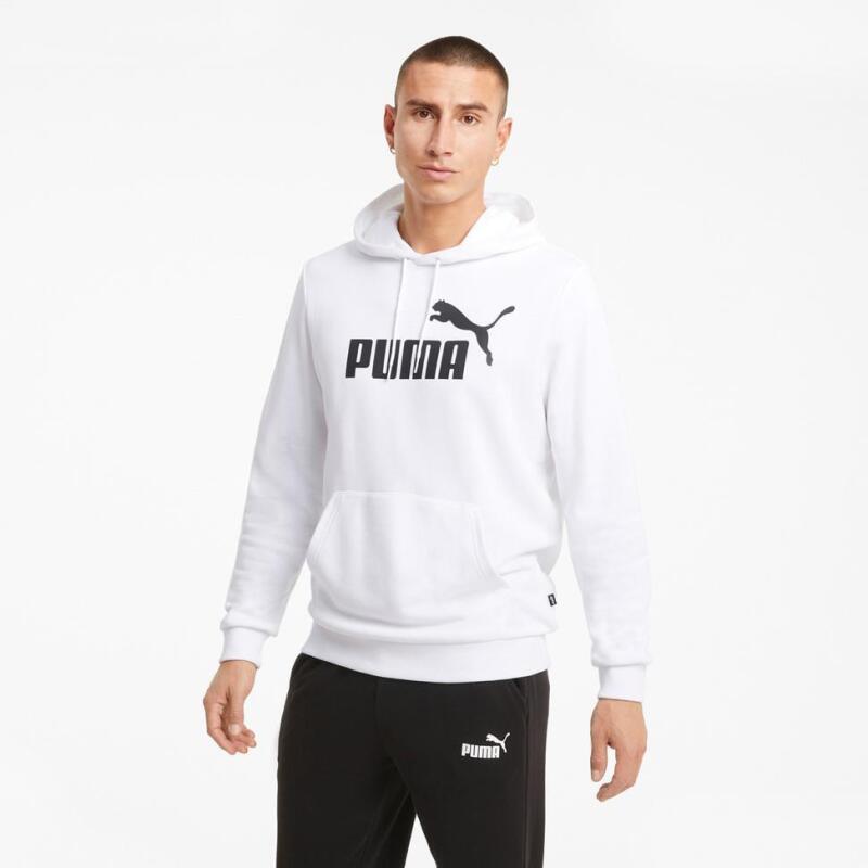 Puma Essentials Big Logo Hoodie Beyaz Erkek Sweatshirt - Puma