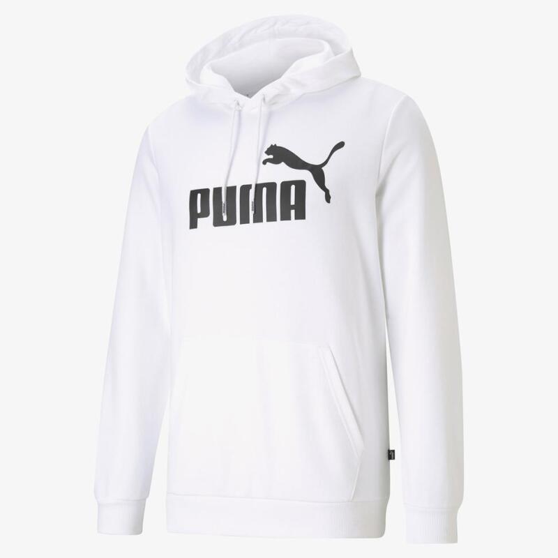 Puma Essentials Big Logo Hoodie Beyaz Erkek Sweatshirt - 3