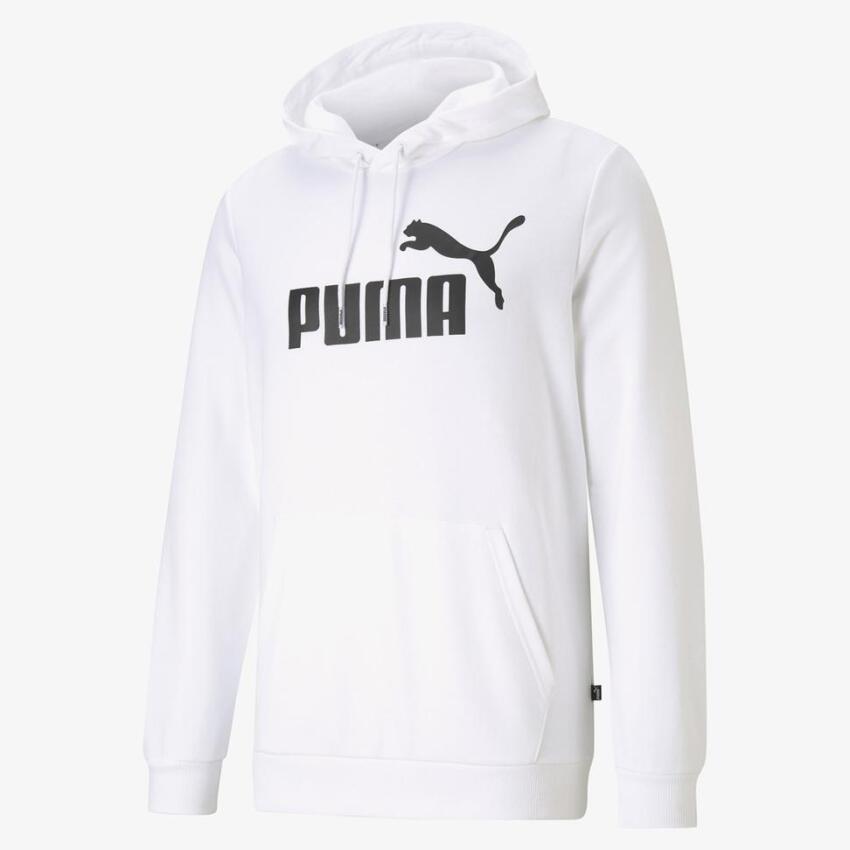 Puma Essentials Big Logo Hoodie Beyaz Erkek Sweatshirt - 3
