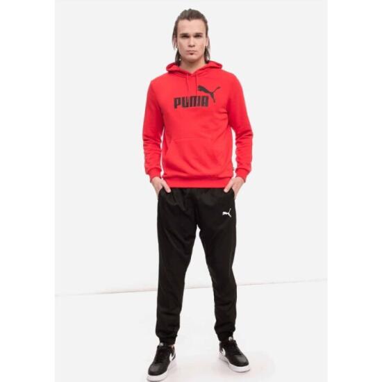 Puma ESS Big Logo Hoodie TR Kırmızı Erkek Sweatshirt - 4