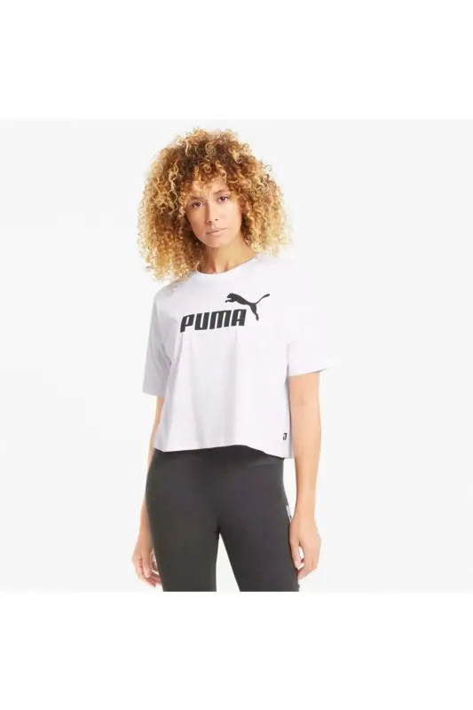 Puma ESS Cropped No. 1 Logo Tee Kadın Tshirt - 3