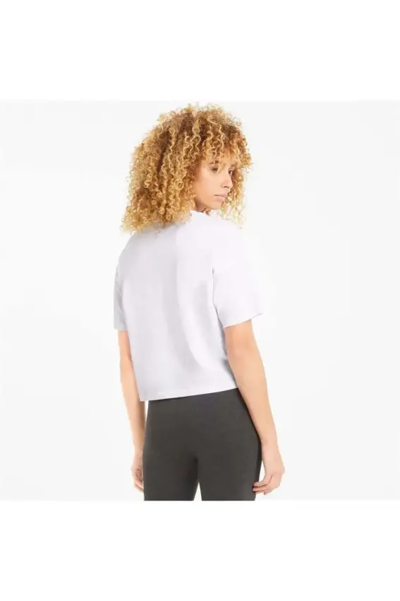 Puma ESS Cropped No. 1 Logo Tee Kadın Tshirt - 4