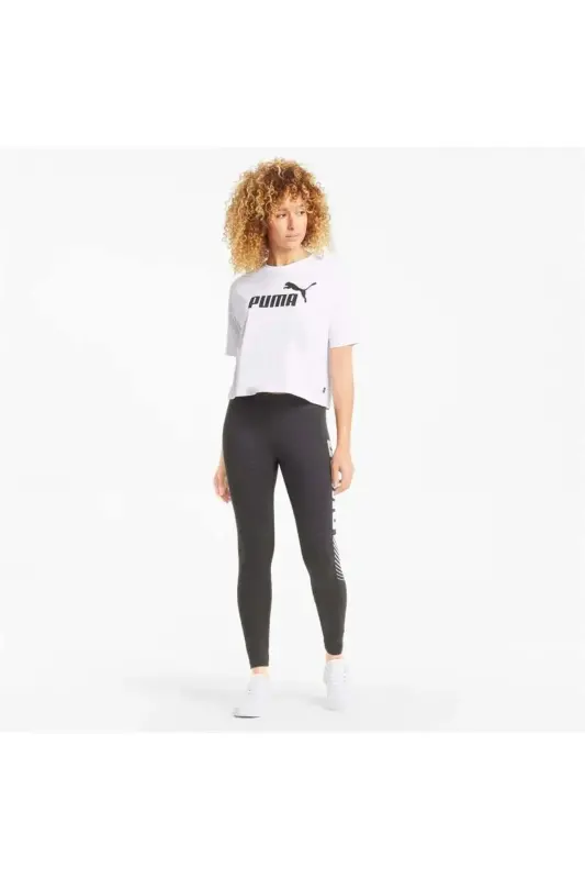 Puma ESS Cropped No. 1 Logo Tee Kadın Tshirt - 5
