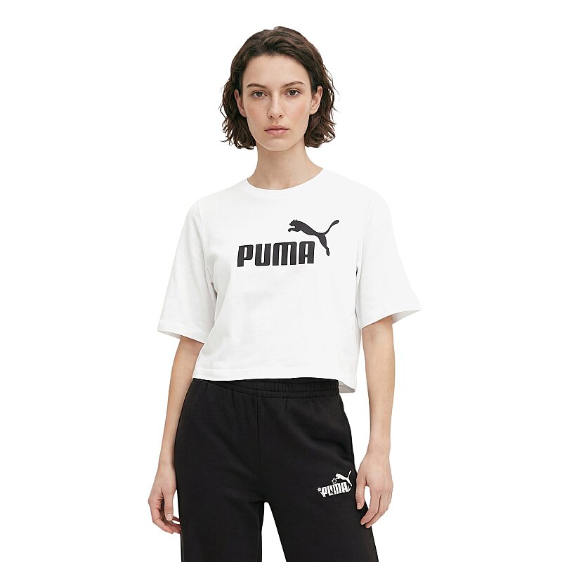 Puma ESS Cropped No. 1 Logo Tee Kadın Tshirt - Puma