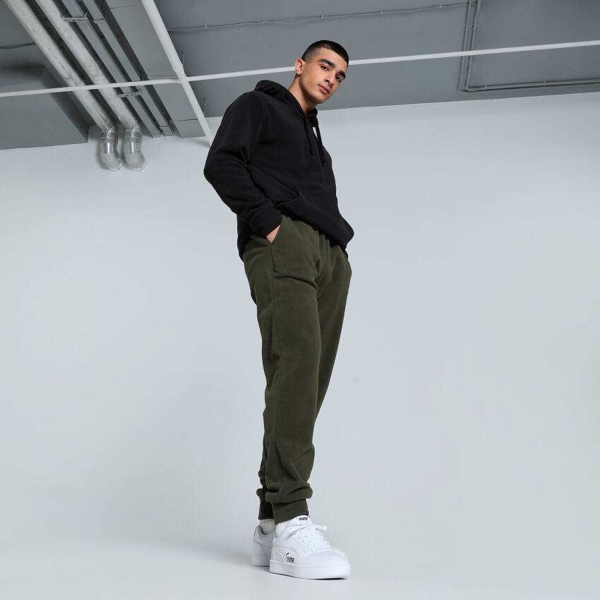 Puma Essential Elevated Haki Erkek Eşofman Altı - 4