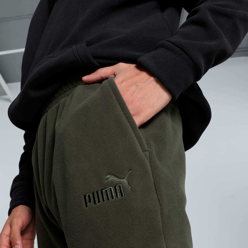 Puma Essential Elevated Haki Erkek Eşofman Altı - 5