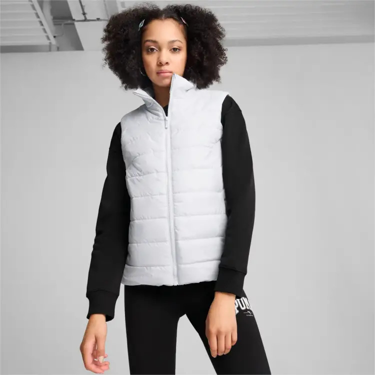 Puma ESS Padded Vest Gri Kadın Yelek - Puma