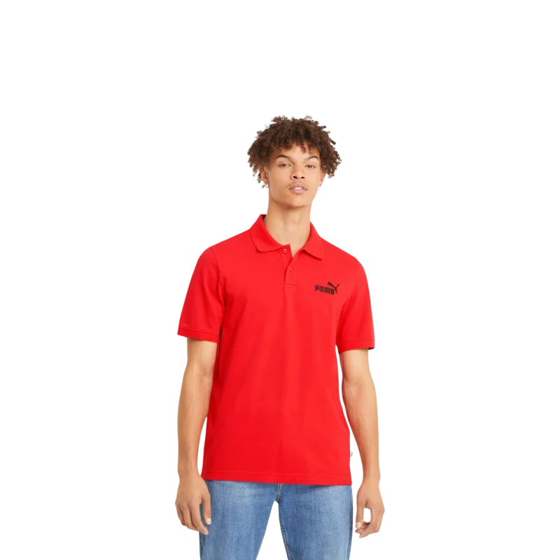 Puma Essentials Pique Polo High Risk Red Kırmızı Erkek Tshirt - 2
