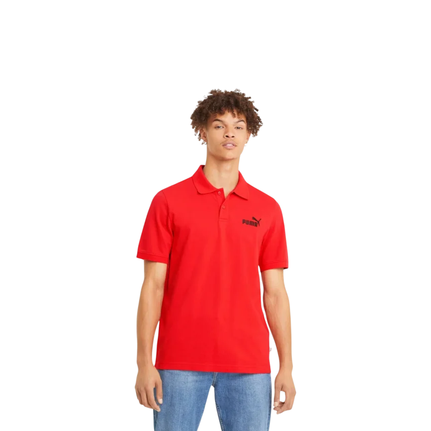 Puma Essentials Pique Polo High Risk Red Kırmızı Erkek Tshirt - 2