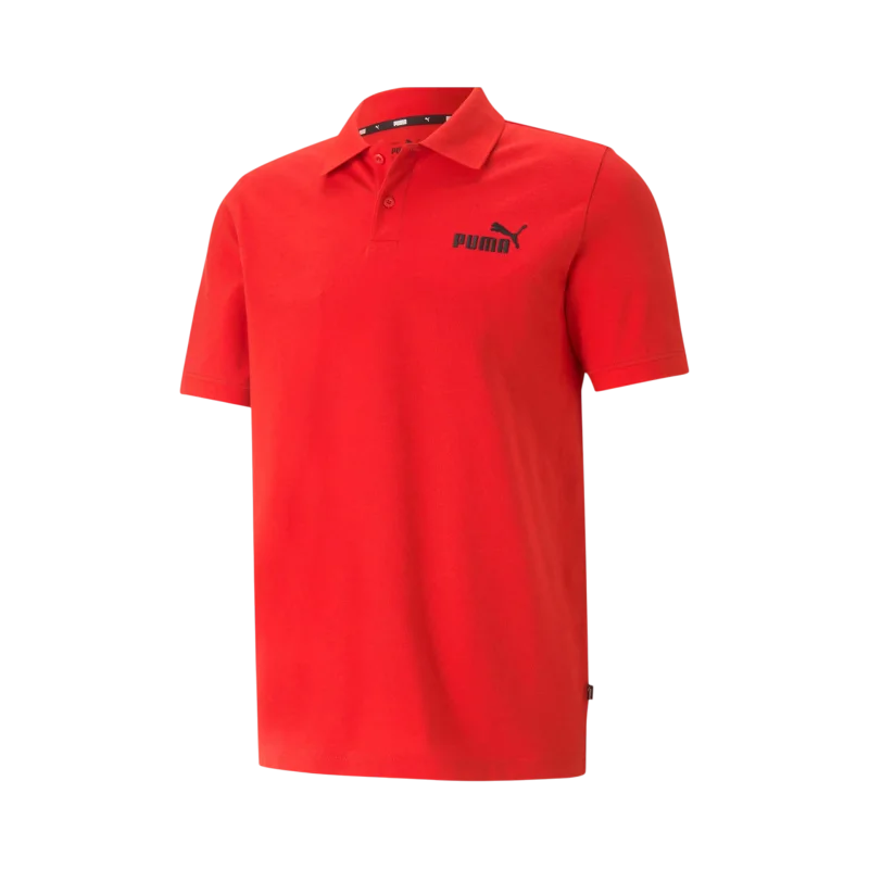 Puma Essentials Pique Polo High Risk Red Kırmızı Erkek Tshirt - 4