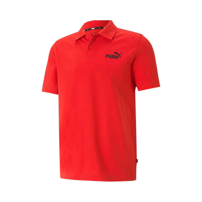 Puma Essentials Pique Polo High Risk Red Kırmızı Erkek Tshirt - 4