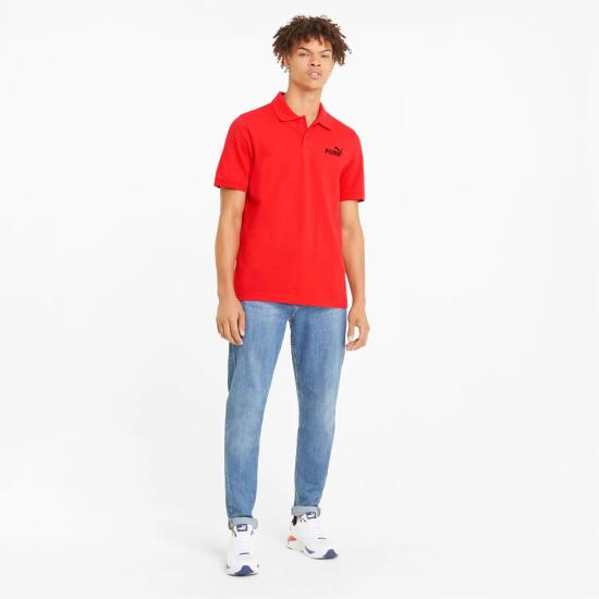 Puma ESS Pique Polo High Risk Red KIRMIZI Erkek Tshirt - 3