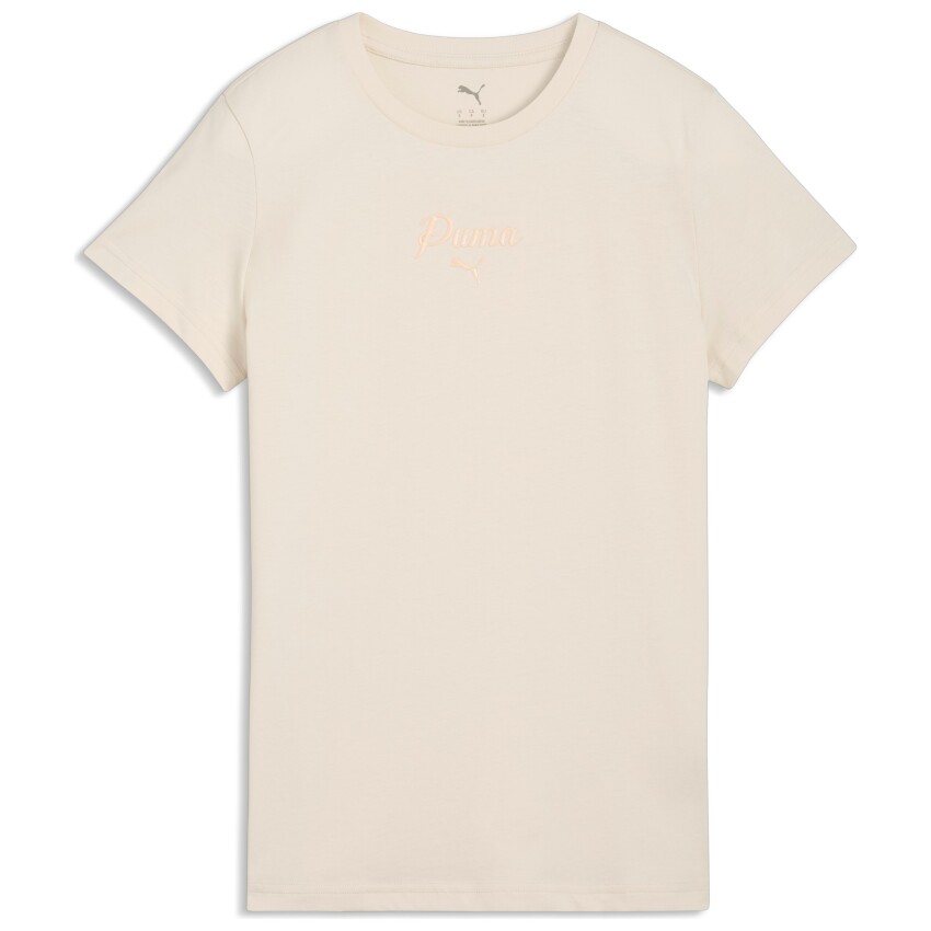 Puma Ess Script Bej Kadın Tshirt - 4