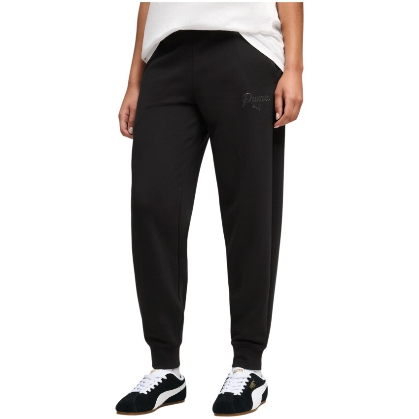 Puma Ess Script Siyah Kadın Eşofman Altı - 1