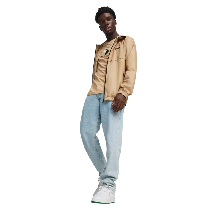 Puma Essential Solid Windbreaker Bej Erkek Rüzgarlık - 3